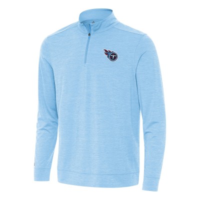 Кофта на короткой молнии Tennessee Titans Antigua Bright - Light Blue