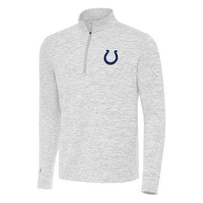 Кофта на короткой молнии Indianapolis Colts Antigua Cause - Gray