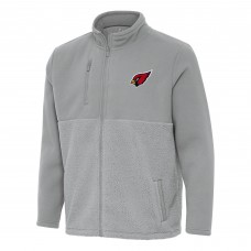 Arizona Cardinals Antigua Gray Daily Fused Full-Zip Jacket