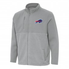 Толстовка на молнии Buffalo Bills Antigua Gray Daily Fused