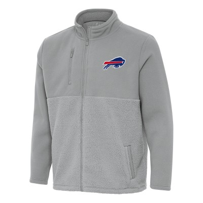 Толстовка на молнии Buffalo Bills Antigua Gray Daily Fused