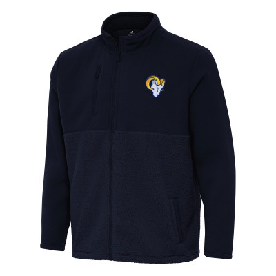 Los Angeles Rams Antigua Daily Fused Full-Zip Jacket - Navy