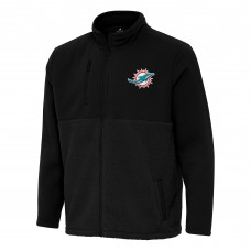 Толстовка на молнии Miami Dolphins Antigua Black Daily Fused