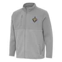 Кофта на молнии New Orleans Saints Antigua Gray Daily Fused