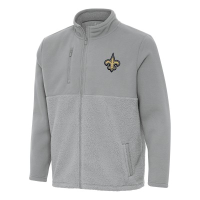 Кофта на молнии New Orleans Saints Antigua Gray Daily Fused