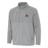 Куртка Cleveland Browns Antigua Gray Daily Fused Full-Zip