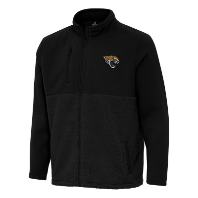 Jacksonville Jaguars Antigua Black Daily Fused Full-Zip Jacket