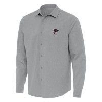Рубашка Atlanta Falcons Antigua Gray Exposure Woven