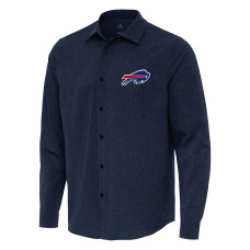 Рубашка с длинным рукавом Buffalo Bills Antigua Navy Exposure Woven