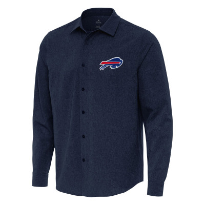 Рубашка с длинным рукавом Buffalo Bills Antigua Navy Exposure Woven