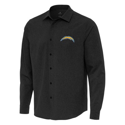 Рубашка Los Angeles Chargers Antigua Exposure Woven - Black
