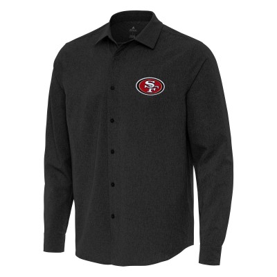 Рубашка San Francisco 49ers Antigua Exposure Woven - Black