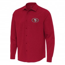 Рубашка San Francisco 49ers Antigua Exposure Woven - Scarlet