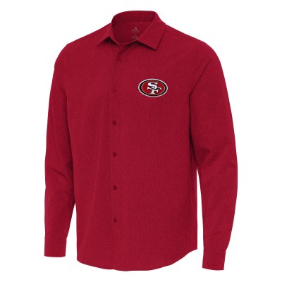 Рубашка San Francisco 49ers Antigua Exposure Woven - Scarlet