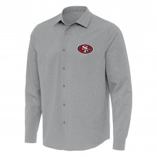 Рубашка San Francisco 49ers Antigua Exposure Woven - Gray