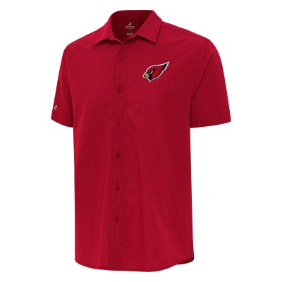 Arizona Cardinals Antigua Cardinal Activate Woven Button-Up Shirt