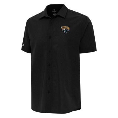 Рубашка с коротким рукавом Jacksonville Jaguars Antigua Activate Woven - Black