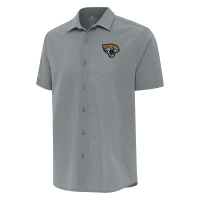 Рубашка с коротким рукавом Jacksonville Jaguars Antigua Activate Woven - Gray