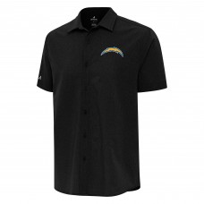 Рубашка с коротким рукавом Los Angeles Chargers Antigua Activate Woven - Black