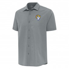 Рубашка с коротким рукавом Los Angeles Rams Antigua Activate Woven - Gray