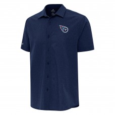 Рубашка с коротким рукавом Tennessee Titans Antigua Activate Woven - Navy
