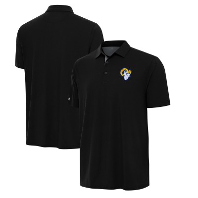Los Angeles Rams Antigua Black/Gray Era Polo