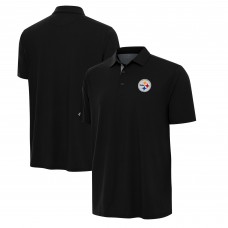 Pittsburgh Steelers Antigua Black/Gray Era Polo