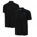 Carolina Panthers Antigua Black/Gray Era Polo Carolina Panthers Antigua Black/Gray Era Polo