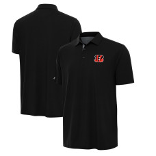 Поло Cincinnati Bengals Antigua Black/Gray Era Поло Cincinnati Bengals Antigua Black/Gray Era
