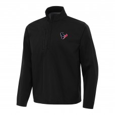Кофта на короткой молнии Houston Texans Antigua Brisk- Black