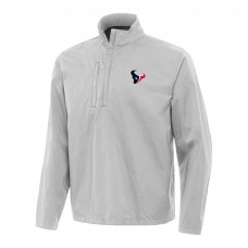 Кофта на короткой молнии Houston Texans Antigua Brisk- Gray