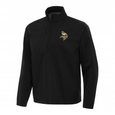 Кофта на короткой молнии Minnesota Vikings Antigua Brisk- Black
