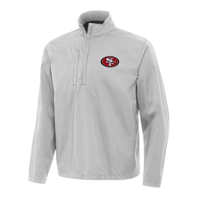 Кофта на короткой молнии San Francisco 49ers Antigua Brisk- Gray