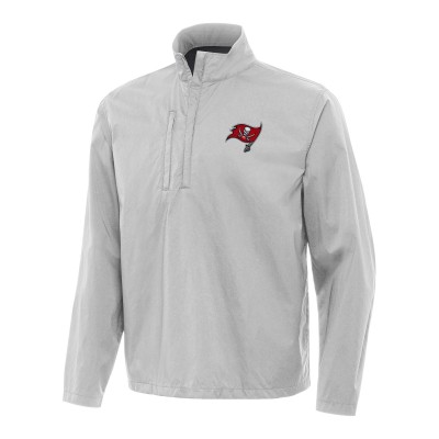 Кофта на короткой молнии Tampa Bay Buccaneers Antigua Brisk- Gray