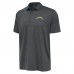 Los Angeles Chargers Antigua Pewter Eclipse Polo