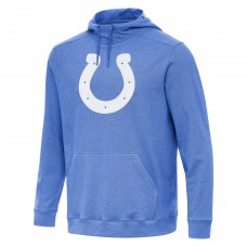 Indianapolis Colts Antigua Heather Royal Cloud Pullover Hoodie