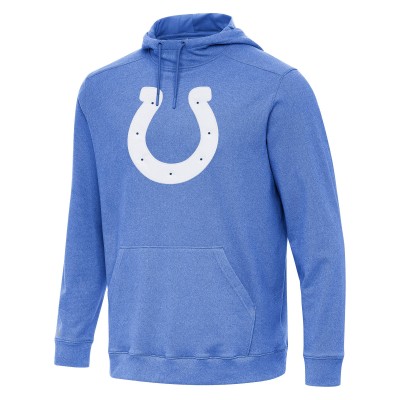 Indianapolis Colts Antigua Heather Royal Cloud Pullover Hoodie