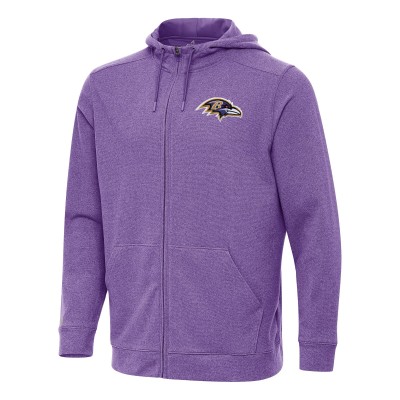 Толстовка на молнии Baltimore Ravens Antigua Effortless - Heather Purple