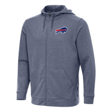 Толстовка Buffalo Bills Antigua Heather Navy Effortless Full-Zip Толстовка Buffalo Bills Antigua Heather Navy Effortless Full-Zip