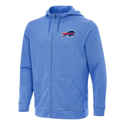 Толстовка на молнии Buffalo Bills Antigua Heather Royal Effortless