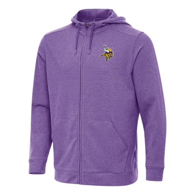 Толстовка на молнии Minnesota Vikings Antigua Effortless - Heather Purple