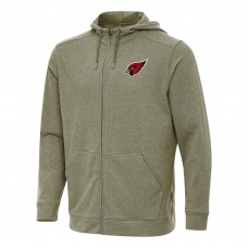 Arizona Cardinals Antigua Olive Effortless Full-Zip Hoodie