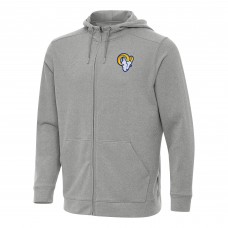 Los Angeles Rams Antigua Effortless Full-Zip Hoodie - Heather Gray