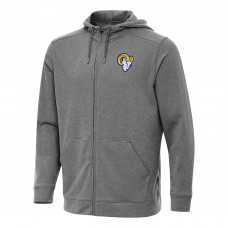 Los Angeles Rams Antigua Effortless Full-Zip Hoodie - Heather Black