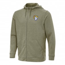 Los Angeles Rams Antigua Effortless Full-Zip Hoodie - Olive