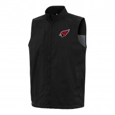 Arizona Cardinals Antigua Black Brisk Full-Zip Vest