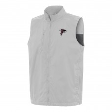 Atlanta Falcons Antigua Gray Brisk Full-Zip Vest