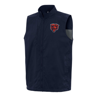 Жилетка Chicago Bears Antigua Navy Brisk Full-Zip