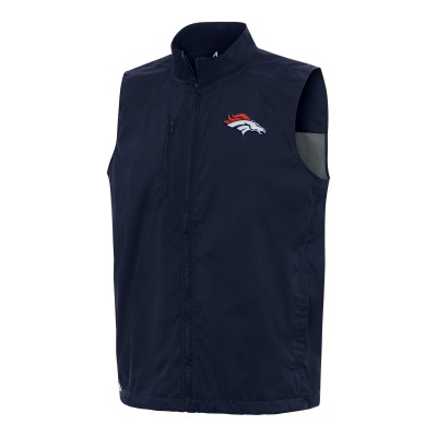 Denver Broncos Antigua Navy Brisk Full-Zip Vest