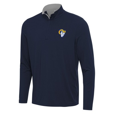 Кофта на короткой молнии Los Angeles Rams Antigua Content - Navy/Gray
